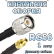 Кабельная сборка 50 Ом на RG-58 с разъемами TNC-male - MMCX-female, 1 метр