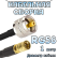 Кабельная сборка 50 Ом на RG-58 с разъемами UHF-male - SMB-female, 1 метр