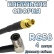 Кабельная сборка 50 Ом на RG-58 с разъемами MCX-female - QMA-male (угловой), 4 метра
