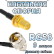 Кабельная сборка 50 Ом на RG-58 с разъемами UHF-male (угловой) - RP-SMA-female, 9 метров