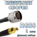 Кабельная сборка 50 Ом на RG-58 с разъемами N-male - SMB-male, 1 метр