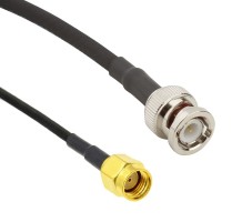 Кабельная сборка RG-58 с разъемами RP-SMA-male - BNC-male, 0,5 метра