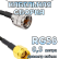 Кабельная сборка 50 Ом на RG-58 с разъемами UHF-male - RP-SMA-male, 0,5 метра