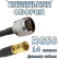 Кабельная сборка 50 Ом на RG-58 с разъемами N-male - SMB-female, 14 метров