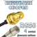 Кабельная сборка 50 Ом на RG-58 с разъемами RP-SMA-female - QMA-male, 4 метра