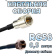 Кабельная сборка 50 Ом на RG-58 с разъемами FME-male - F-male, 0,5 метра