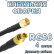 Кабельная сборка 50 Ом на RG-58 с разъемами SMA-male - MCX-female, 4 метра