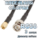 Кабельная сборка 50 Ом на RG-58 с разъемами BNC-male - SMA-male, 3 метра