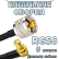 Кабельная сборка 50 Ом на RG-58 с разъемами UHF-male - SMA-female (угловой), 8 метров