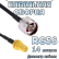 Кабельная сборка 50 Ом на RG-58 с разъемами RP-SMA-female - N-male, 14 метров