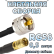 Кабельная сборка 50 Ом на RG-58 с разъемами UHF-male - SMB-female, 0,5 метра