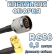 Кабельная сборка 50 Ом на RG-58 с разъемами N-male - SMA-male (угловой), 0,5 метра