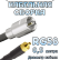 Кабельная сборка 50 Ом на RG-58 с разъемами FME-male - MMCX-male, 0,5 метра