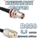 Кабельная сборка 50 Ом на RG-58 с разъемами UHF-female - BNC-female, 0,5 метра
