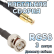 Кабельная сборка 50 Ом на RG-58 с разъемами MCX-male - BNC-male, 3 метра