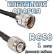 Кабельная сборка 50 Ом на RG-58 с разъемами UHF-male - TNC-male, 1 метр