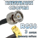 Кабельная сборка 50 Ом на RG-58 с разъемами BNC-male - SMA-male (угловой), 3 метра