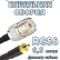 Кабельная сборка 50 Ом на RG-58 с разъемами UHF-female - MMCX-male, 0,5 метра