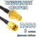 Кабельная сборка 50 Ом на RG-58 с разъемами RP-SMA-male - RP-SMA-female, 3 метра