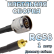 Кабельная сборка 50 Ом на RG-58 с разъемами N-male - MMCX-male, 1 метр