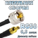 Кабельная сборка 50 Ом на RG-58 с разъемами UHF-male - SMB-male, 0,5 метра