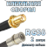Кабельная сборка 50 Ом на RG-58 с разъемами SMA-female - QMA-male, 2 метра
