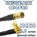 Кабельная сборка 50 Ом на RG-58 с разъемами SMB-female - SMA-female (угловой), 0,5 метра