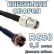 Кабельная сборка 50 Ом на RG-58 с разъемами TNC-female - F-male, 0,5 метра
